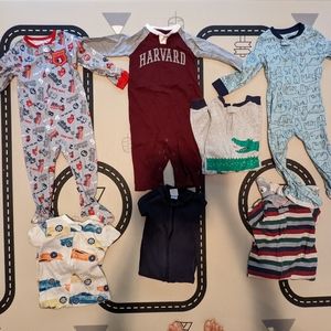 Toddler pajamas lot (7 onesies)